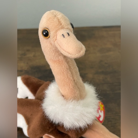 Ty Beanie Baby * Stretch the Ostrich * Date of birth: September 21, 1997 * - Picture 7 of 7